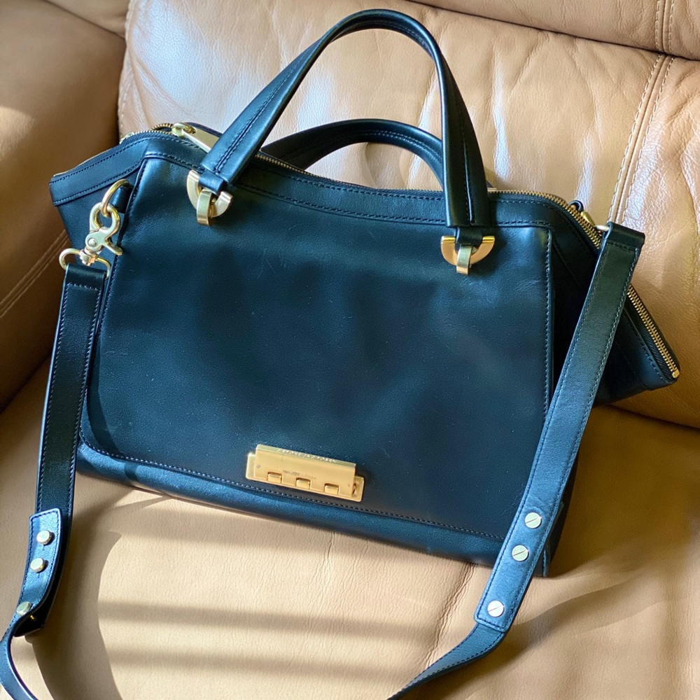 Zac Posen Black Leather Bag